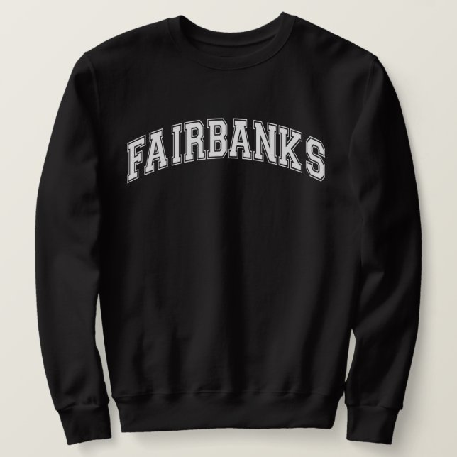 Sweatshirt FAIRBANKS University Style Sweater America College (Design devant)