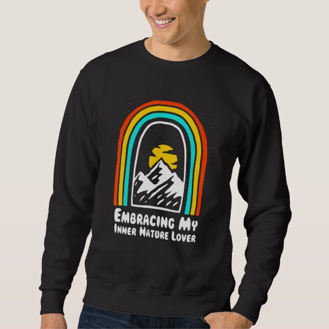 Sweatshirt Faire de l'intérieur Nature Camping Forest Camper  (Devant)