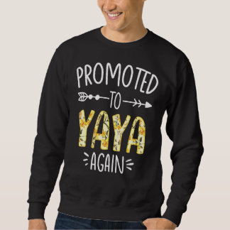 Sweatshirt Faire-part de grossesse Bientôt être Yaya de nouve