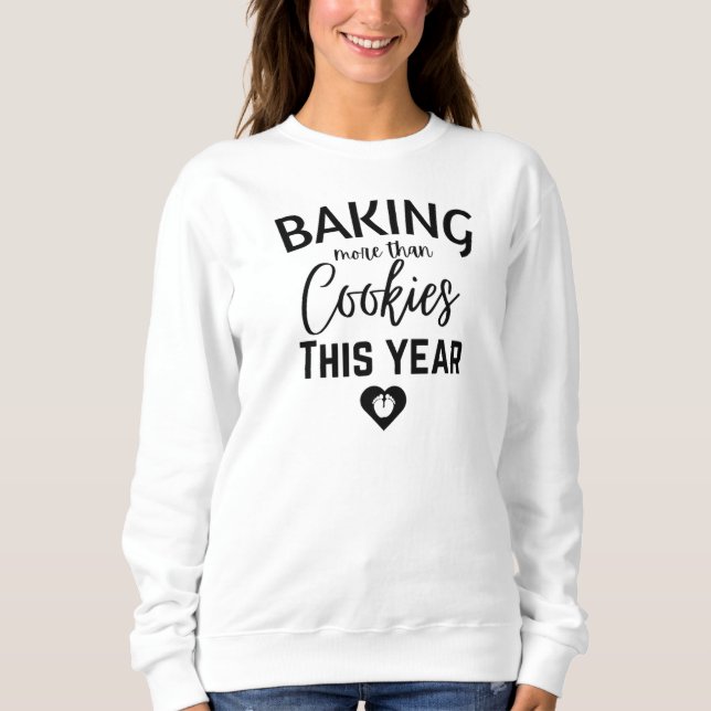 Sweatshirt Faire Plus Que Des Cookies Cette Année (Devant)