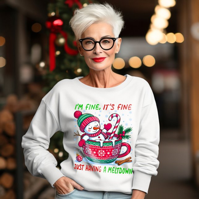 Sweatshirt Faire une crise de nerfs (Créateur téléchargé)
