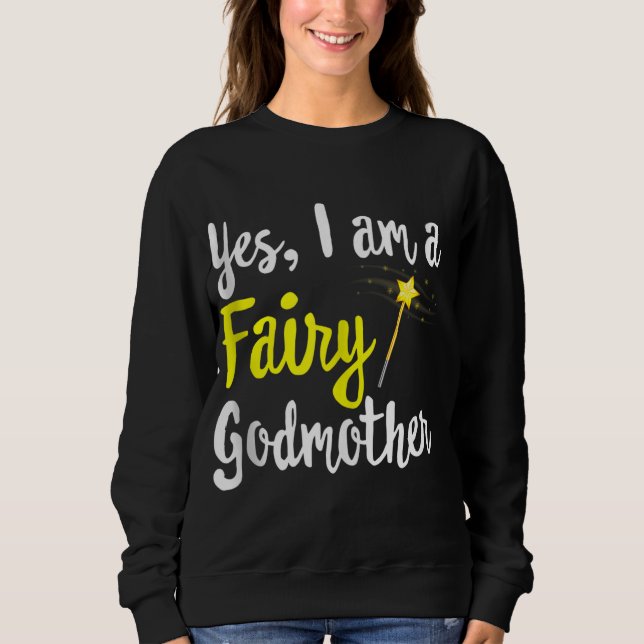 Sweatshirt Fairy Godmère Magique Wand Funny Mama Maman - mon  (Devant)