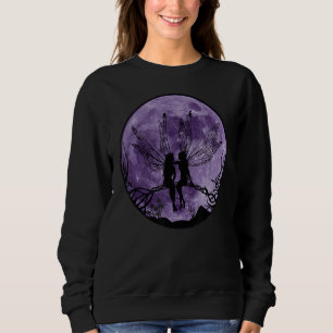 Sweatshirt Fairy Lune lumière mystique Magie Fées Forêt Fa