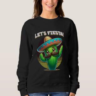 Sweatshirt Faisons la Fête Cinco de Mayo Dabbing Cactus Moust