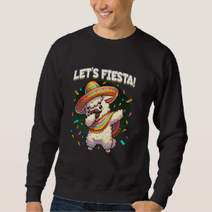 Sweatshirt Faisons la Fête Llama Dabbing Moustache Sombrero C