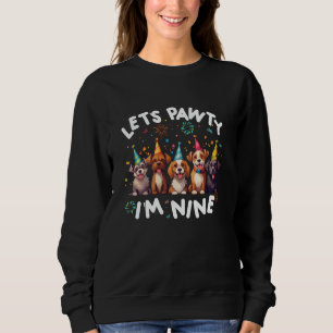 Sweatshirt Faisons la Pawty Je Suis Un Amoureux de Chiots Neu