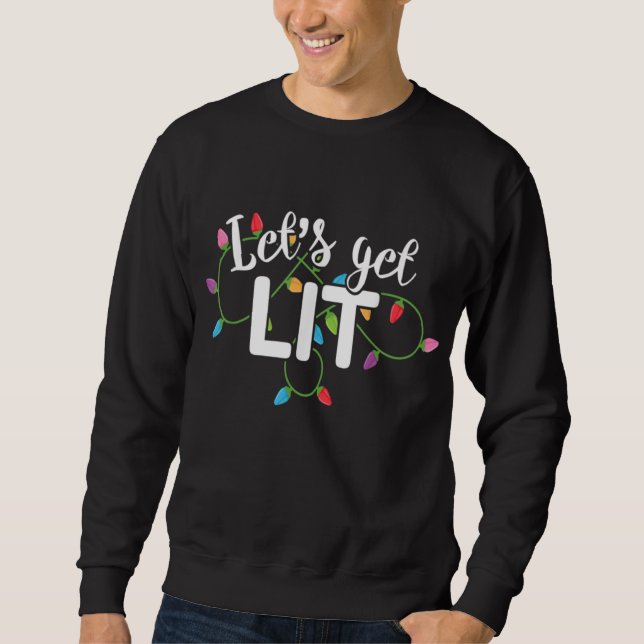 Sweatshirt Faisons Lit Drôle Vêtements de Noël Xma (Devant)