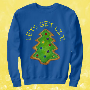 Sweatshirt Faisons Lit Vilain Sweater Arbre de Noël