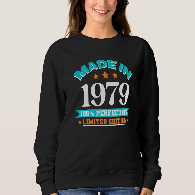 Sweatshirt Fait en 1979 perfection (Devant)