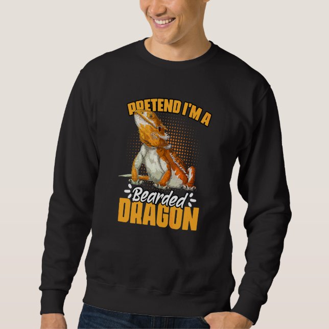 Sweatshirt Faites comme si j'étais un dragon barbu Humour pou (Devant)