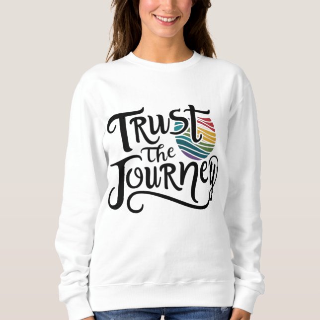 Sweatshirt Faites confiance au voyage (Devant)