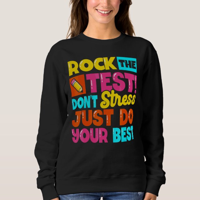 Sweatshirt Faites Décoller Le Jour De L'examen Professeur Jou (Devant)