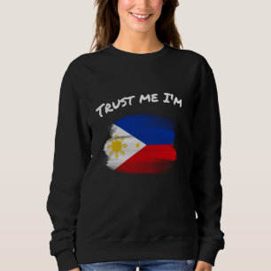 Sweatshirt Faites-moi confiance Je suis Philippin - Vintage P