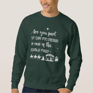 Sweatshirt Faites-Vous Partie De La Foule D'Auberges ? Noël