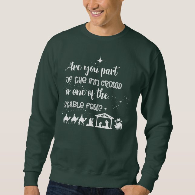 Sweatshirt Faites-Vous Partie De La Foule D'Auberges ? Noël c (Devant)