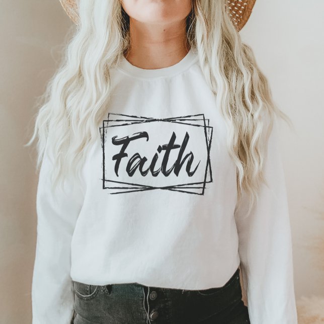 Sweatshirt Faith Christianity Minimalist, cadeau pour elle (Créateur téléchargé)