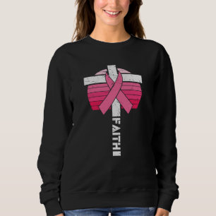 Sweatshirt Faith Sensibilisation au cancer du sein Christian 