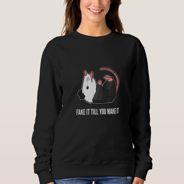 Sweatshirt Fake It Animal (Devant)