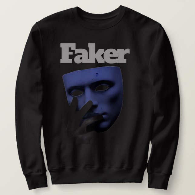 Sweatshirt fake mask (Design devant)