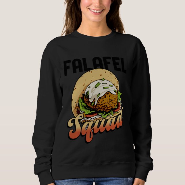 Sweatshirt Falafel Squad Hummus Arabic Food Chef (Devant)