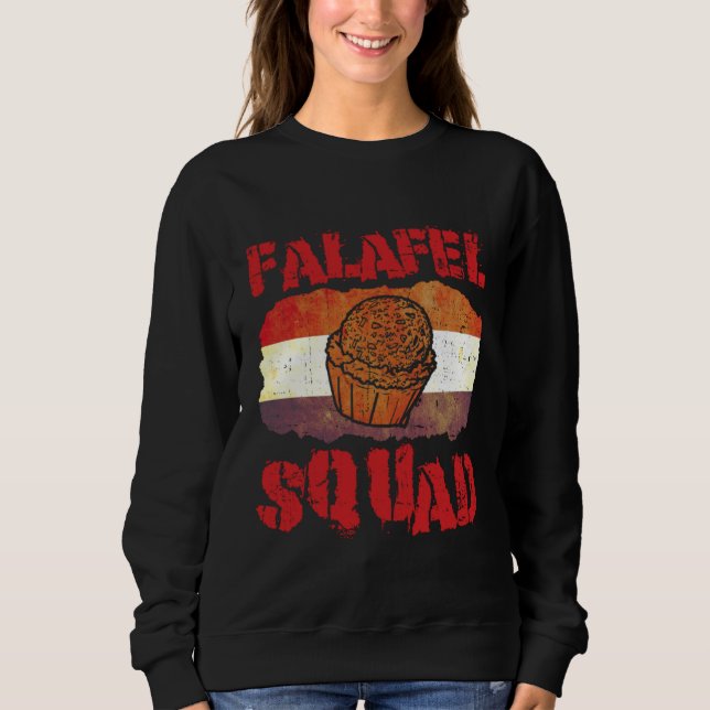 Sweatshirt Falafel Squad Levantine Food Chef Hummus (Devant)
