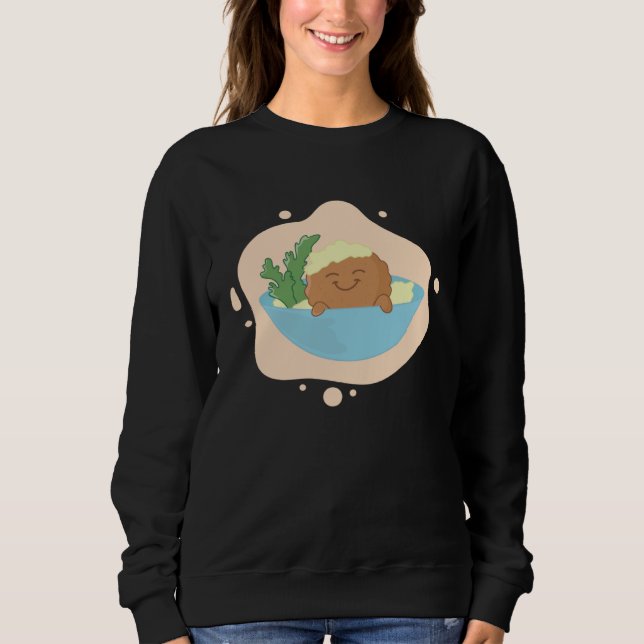 Sweatshirt Falafel Swimming in Hummus Bowl Levantine Food (Devant)
