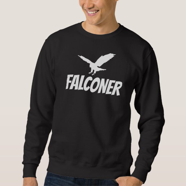 Sweatshirt Falconer Falconer Faucon pèlerin Faucon ou (Devant)
