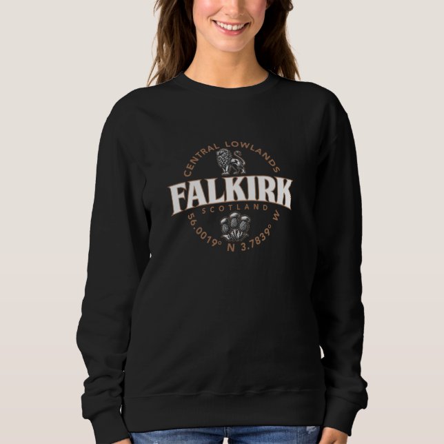 Sweatshirt Falkirk Scotland Central Lowlands Coordonnées Labe (Devant)