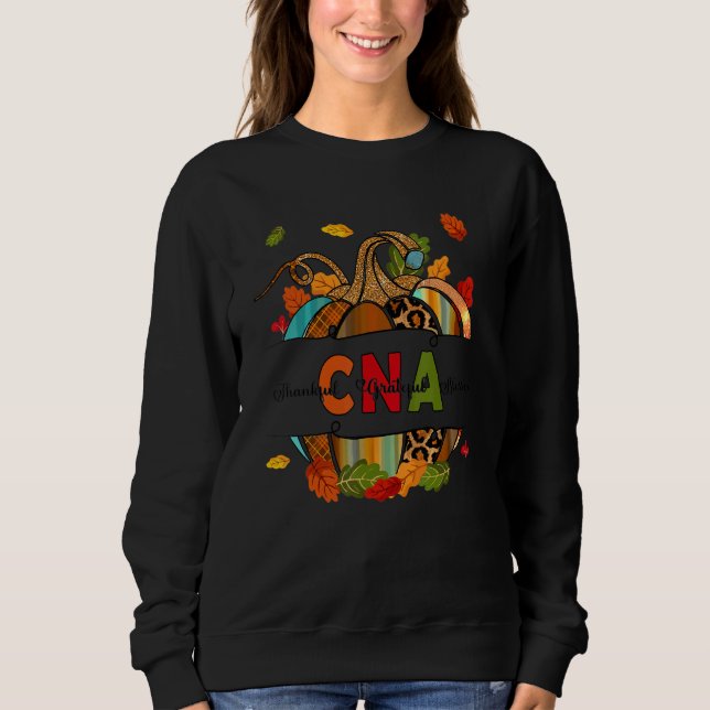 Sweatshirt Fall CNA Nurse Pumpkin Certified Nursing Assistant (Devant)