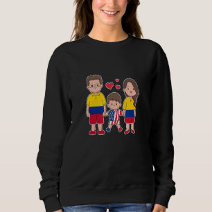 Sweatshirt Famille Colombienne Américaine Ensemble nous const