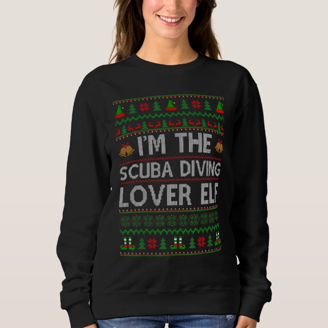 Sweatshirt Famille Correspondant Vilain La Plongée Elf Christ (Devant)