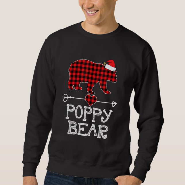 Sweatshirt Famille de Pyjama Correspondant à l'Ours De Pavot  (Devant)