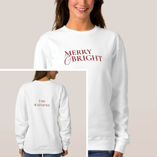 Sweatshirt Famille de typographie élégante et minimaliste mod