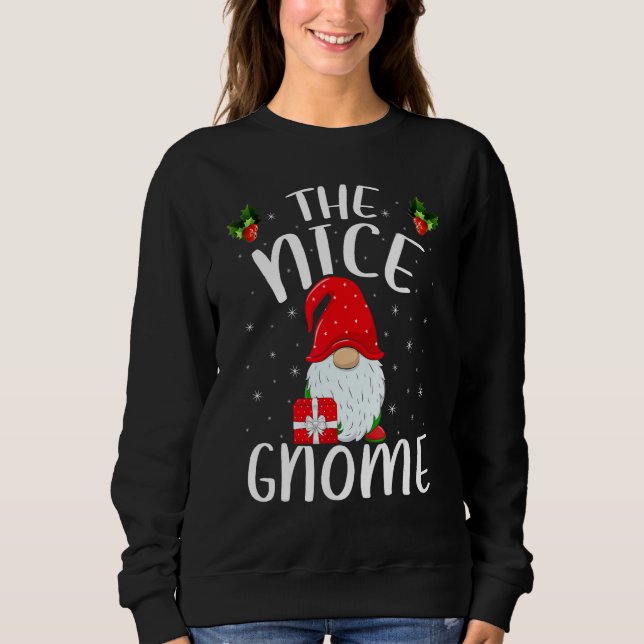 Sweatshirt Famille De Vacances De Noël Qui Rejoigne Le Nice G (Devant)