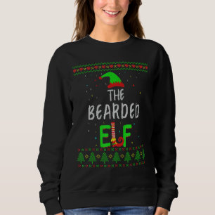 Sweatshirt Famille d'elfes à poils jumelant laide Sweater Noë