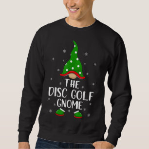 Sweatshirt Famille Drôle Matching The Disk Golf Gnome Christm