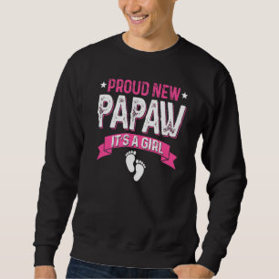 Sweatshirt Famille Genre Révéler Fier Nouveau Papaw C'est une