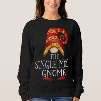 Sweatshirt Famille Gnome de maman célibataire Groupe de jumel