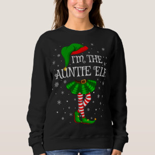 Sweatshirt Famille Je suis La Tante Elfe Noël
