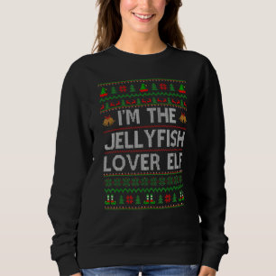 Sweatshirt Famille Matching Ugly Je suis Le Jellyfish Elf Chr