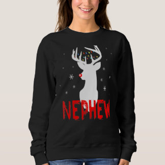 Sweatshirt Famille Nephew Correspondant Pyjama Noël Nose Deer