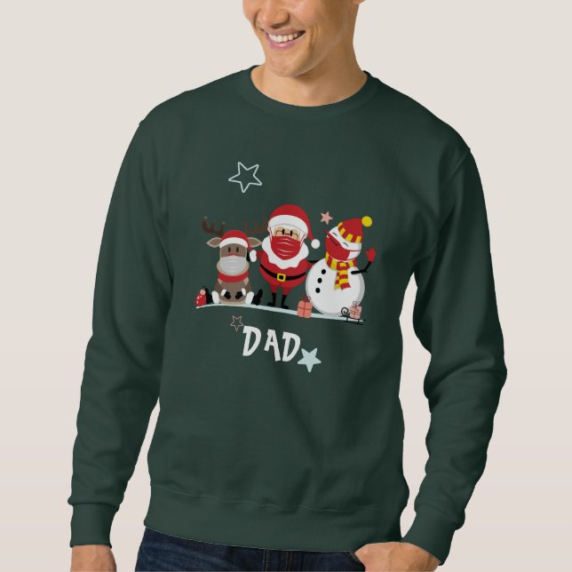 Sweatshirt Famille Noël papa (Devant)