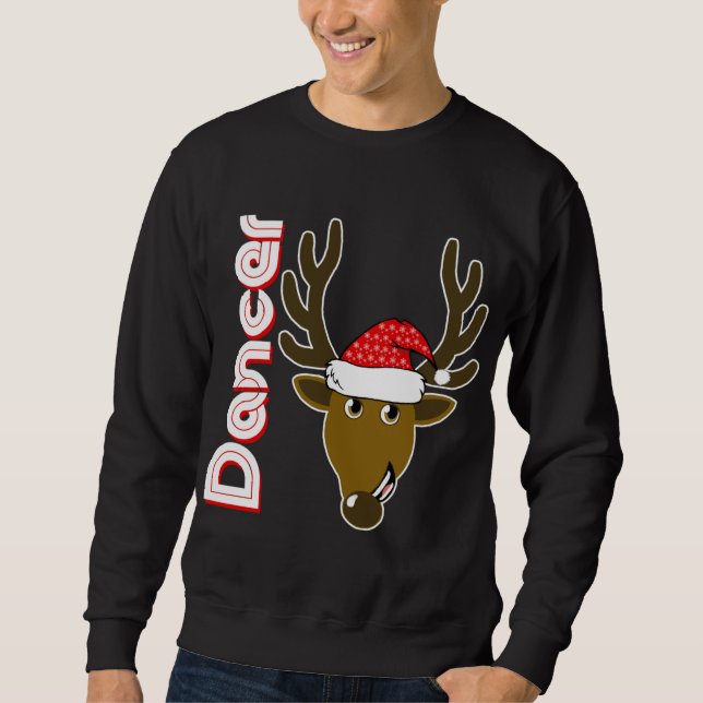 Sweatshirt Famille Père Noël Reindeer (Devant)
