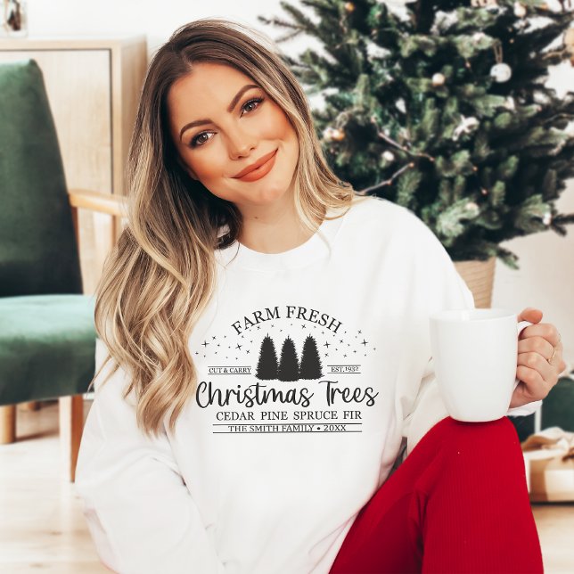 Sweatshirt Famille personnalisée Nom personnalisé corresponda (Créateur téléchargé)