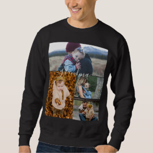 Sweatshirt Famille Simple Collage Moderne Amour Grand-mère Ma