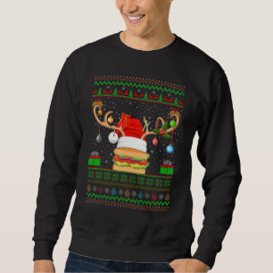 Sweatshirt Family Matching Xmas Lighting Père Noël Pique-niqu