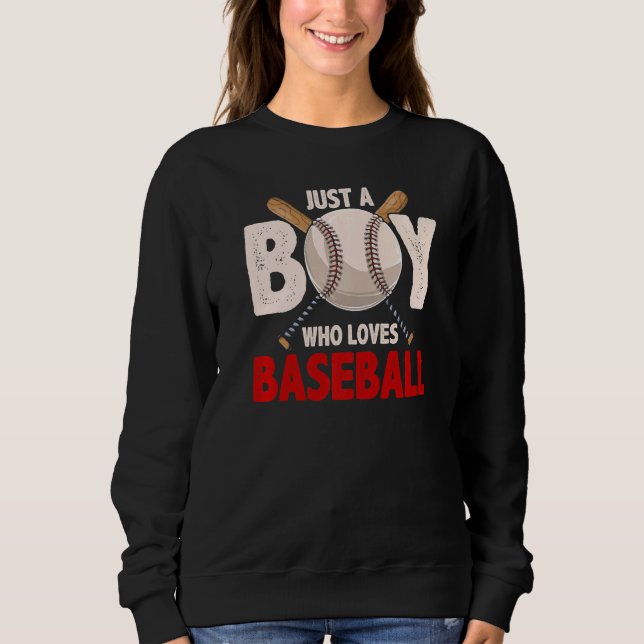 Sweatshirt Fan Américain De Baseball Boys Batter Baseball (Devant)