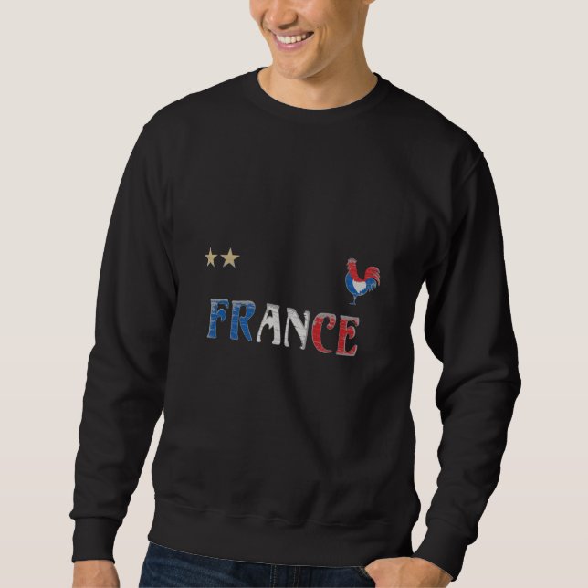 Sweatshirt Fan de football France Chemise Française (Devant)