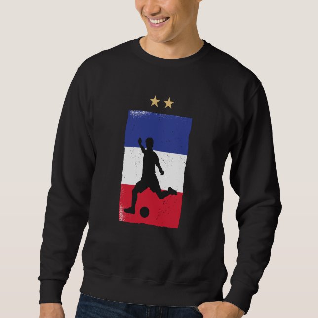 Sweatshirt Fan de football France Chemise Française (Devant)