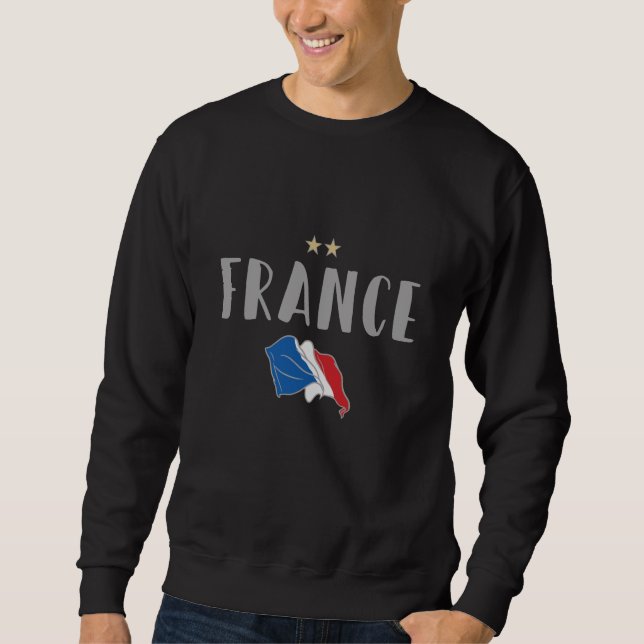 Sweatshirt Fan de football France Chemise Française (Devant)